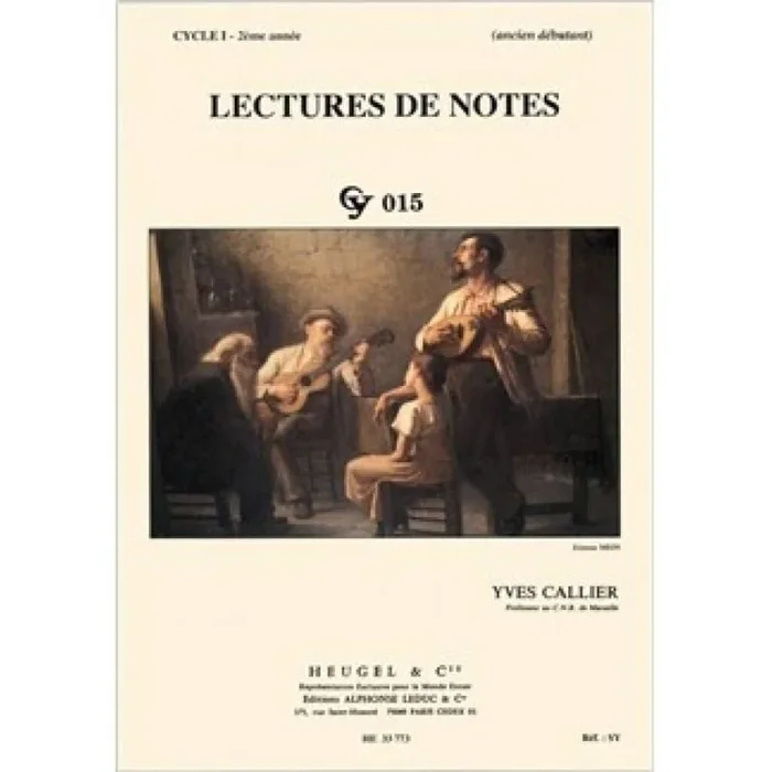 Callier, Yves – Lectures De Notes – Cy015