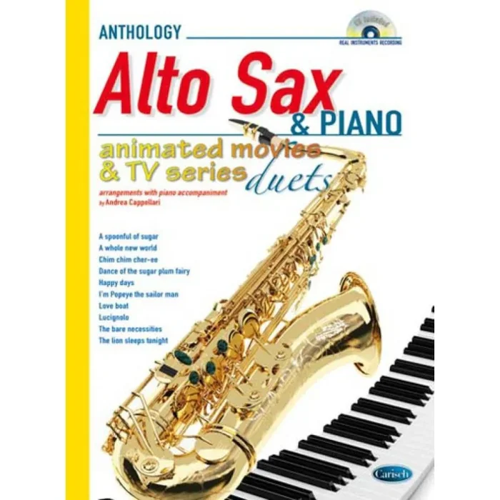Cappellari, Andrea – Animated Movies and TV Duets for Alto Sax & Piano
