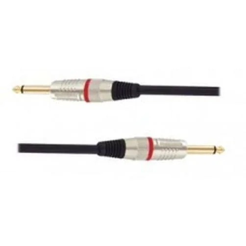 Carson Rocklines 5 Foot Black Speaker Lead Cable Straight Diecast Plug