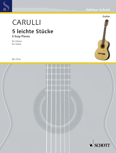 Carulli, Ferdinando : Carulli, Ferdinando : Five light talk pieces, – guitar – Schott Digital