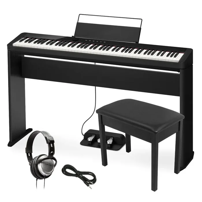 Casio Privia PX-S1100 Digital Piano – Black COMPLETE HOME BUNDLE