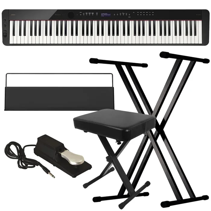 Casio PX-S3100 Digital Piano – Black KEY ESSENTIALS BUNDLE