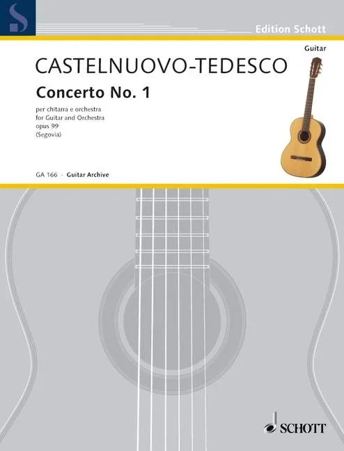 Castelnuovo-Tedesco, Mario : Castelnuovo-Tedesco, Mario : Concerto in D No. 1, – guitar and orchestra – Schott Digital