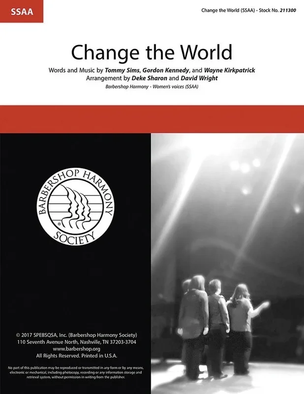 Change The World SSAA A Cappella (Octavo)