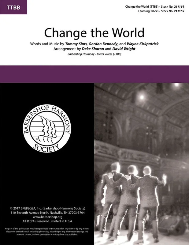 Change The World TTBB A Cappella (Octavo)