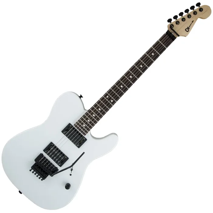 Charvel USA Select San Dimas Style 2 HH Floyd Rosewood Electric Guitar in Snow Blind Satin – 2835301776