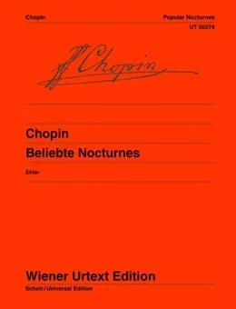 Chopin : Beliebte Nocturnes: Popular Nocturnes: Piano (ed Ekier)(Wiener Urtext)