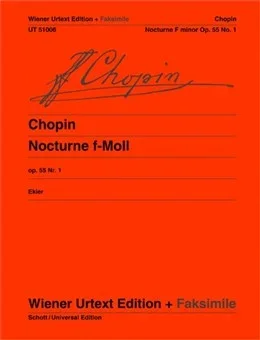 Chopin : Nocturne Op.55/1 F Minor Piano: Facsimile (Wiener Urtext)