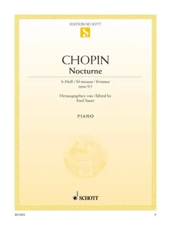 Chopin : Nocturne Op9/1 Eb Major: Piano (Schott)