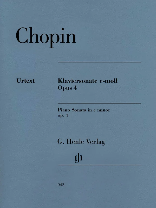 Chopin: Piano Sonata No. 1 in C Minor, Op. 4