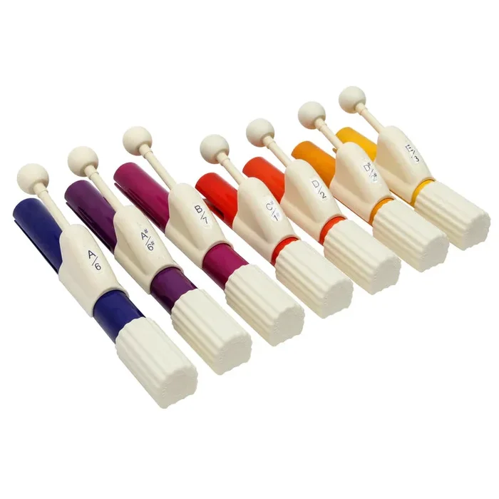 CHROMA-NOTES 7-Note Expanded Range Student Hand Chimes Set