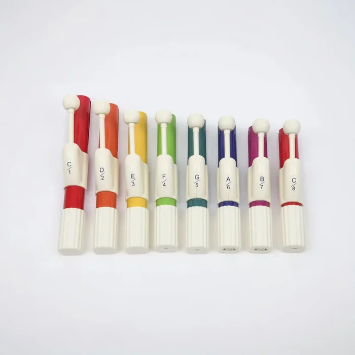 CHROMA-NOTES 8-Note C Major Diatonic Student Hand Chimes Set