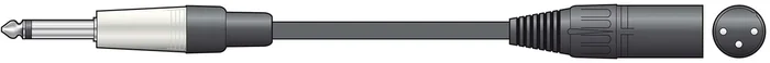Classic Audio Lead Mono Jack – XLR Male 12.0m