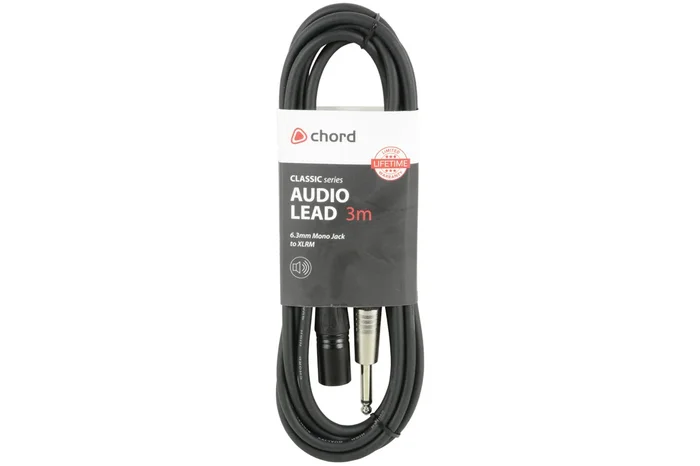 Classic Audio Lead Mono Jack – XLR Male 3.0m