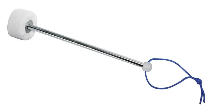 Concert bass drum mallet, felt head (6,5 cm.), metal shaft (30 cm.)