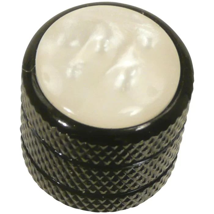 Control Knob TC/PB Black, Vintage, Pearl Dot