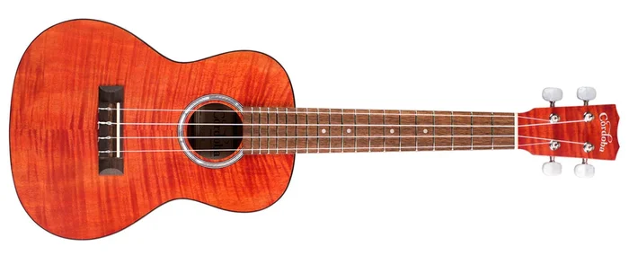 Cordoba 15CFM Concert Ukulele Flamed Maple Rose Red