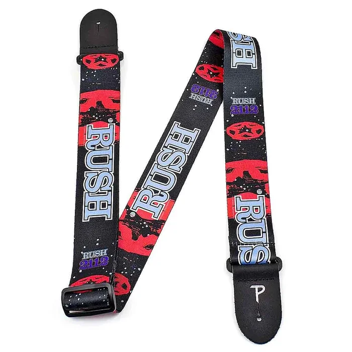 Correa de guitarra de cuero RUSH de Perri – LPCP8030