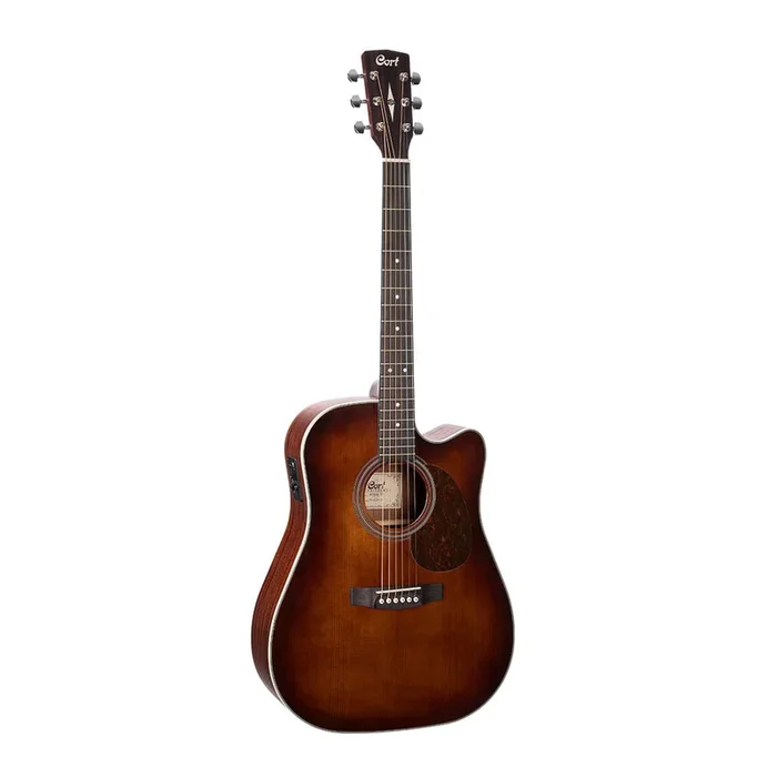 Cort MR500E BR Acoustic Guitar w/Deluxe Bag – Brown Burst (B-Stock)