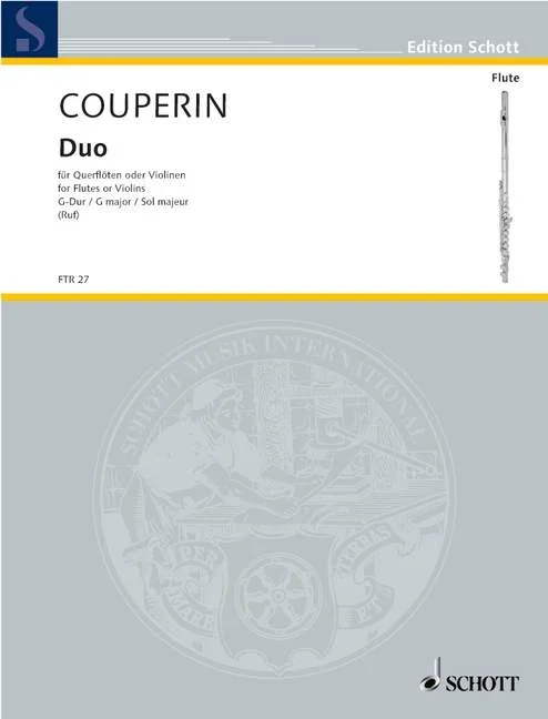 Couperin, François : Couperin, François : Duo G Major, – 2 flutes (violins) – Schott Digital