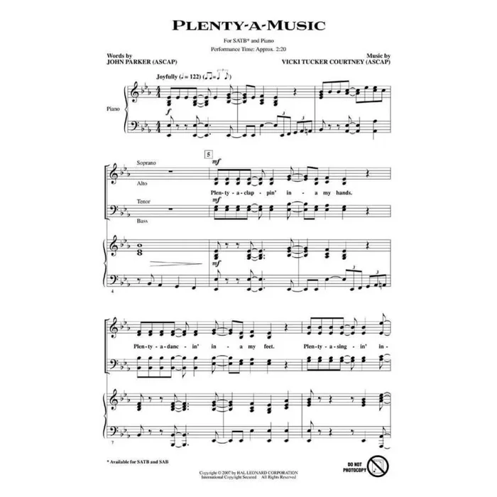 Courtney, Vicki Tucker – Plenty-a-Music