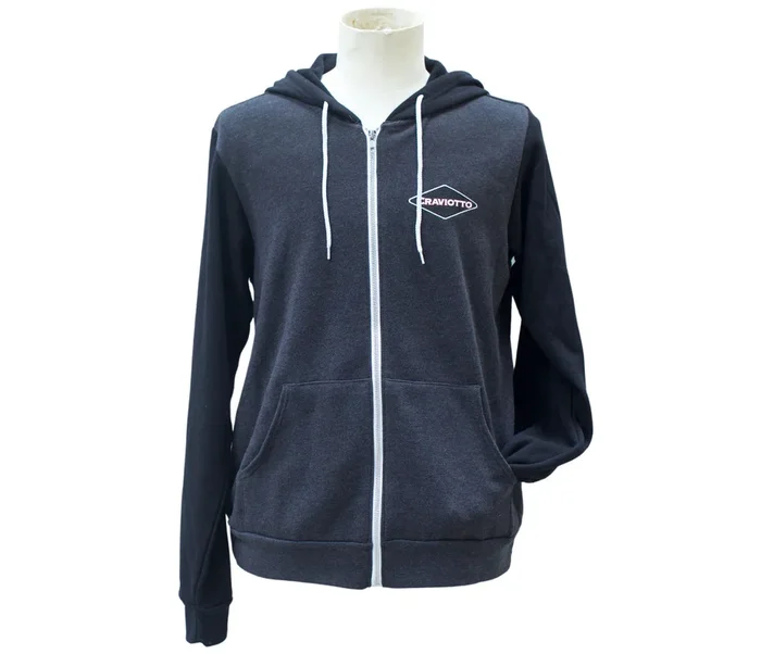 Craviotto Hooded Jacket in Dark Grey with Black Sleeves