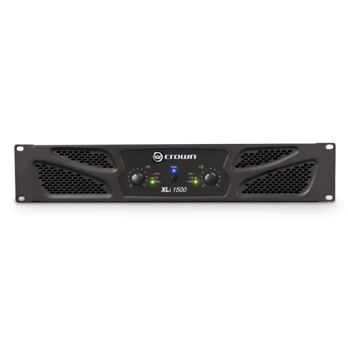Crown XLI1500 Power Amplifier – 2 Channel, 450W @ 4 Ohm, Reliable & Affordable for Musicians, DJs, Houses of Worship, Discos & Pubs