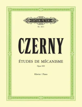 Czerny : 30 Studies Of Mechanism Op.849 Piano (Peters)