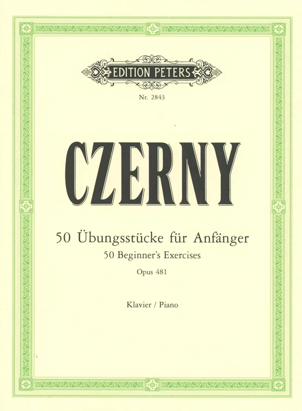 Czerny: 50 Beginner’s Exercises, Op. 481