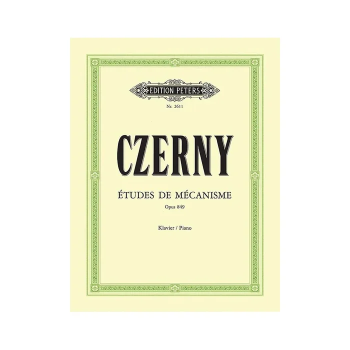 Czerny, Carl – 30 Studies of Mechanism Op.849