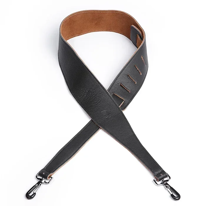 D’Addario 2.5 Inch Garment Leather Banjo Strap w/ Coated Metal Hook
