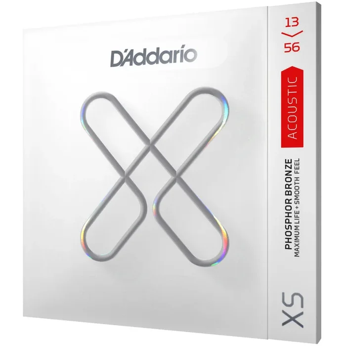 D’addario Coated XS Phosphor Bronze Medium Acoustic Strings – XSAPB1356