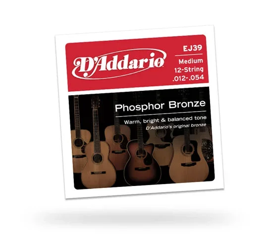 D’Addario EJ39 Medium 12-String 12-52