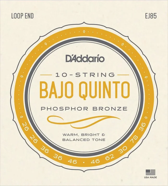D’Addario EJ85 Bajo Quinto Strings