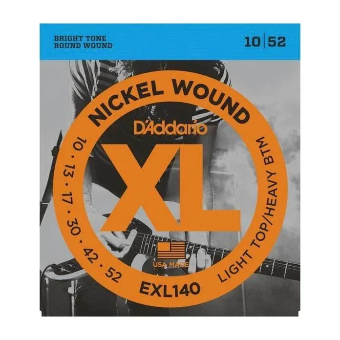 D’Addario EXL140 Electric Guitar Strings 10-52 Light Top/Heavy Bottom