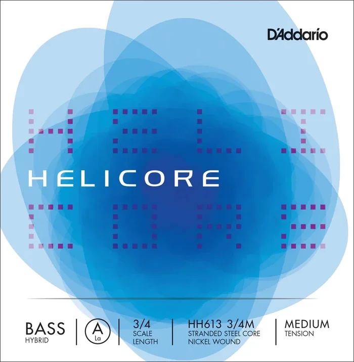 D’Addario Helicore Hybrid Bass Single A String, 3/4 Scale, Medium Tension
