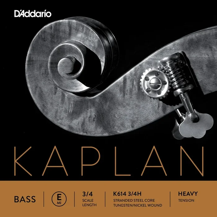 D’Addario Kaplan Bass Single E String, 3/4 Scale, Heavy Tension