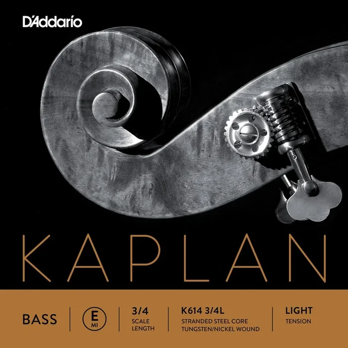 D’Addario Kaplan Bass Single E String, 3/4 Scale, Light Tension