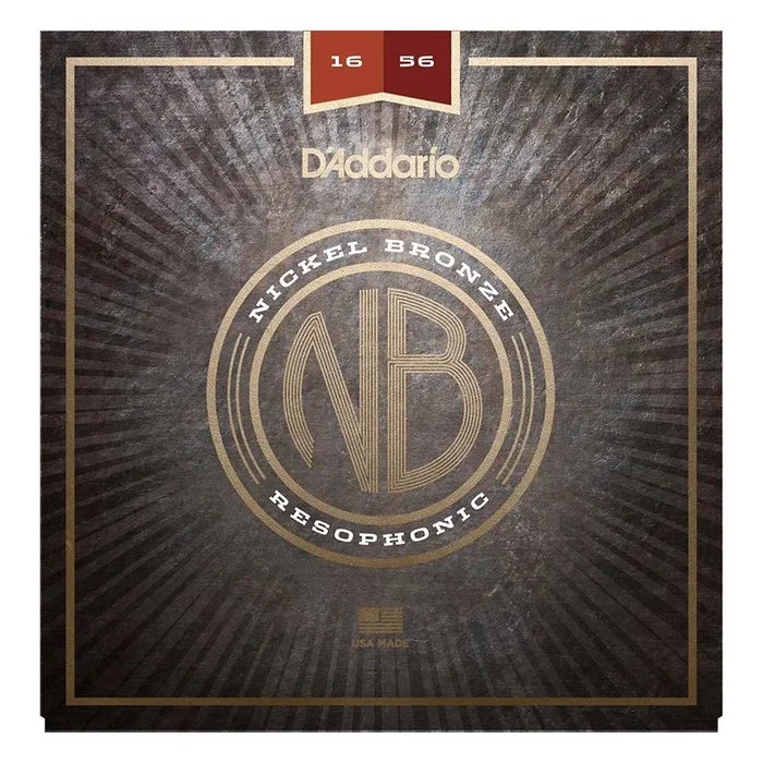 D’Addario Nickel Bronze Acoustic Guitar Strings, Resophonic Guitar, 16-56