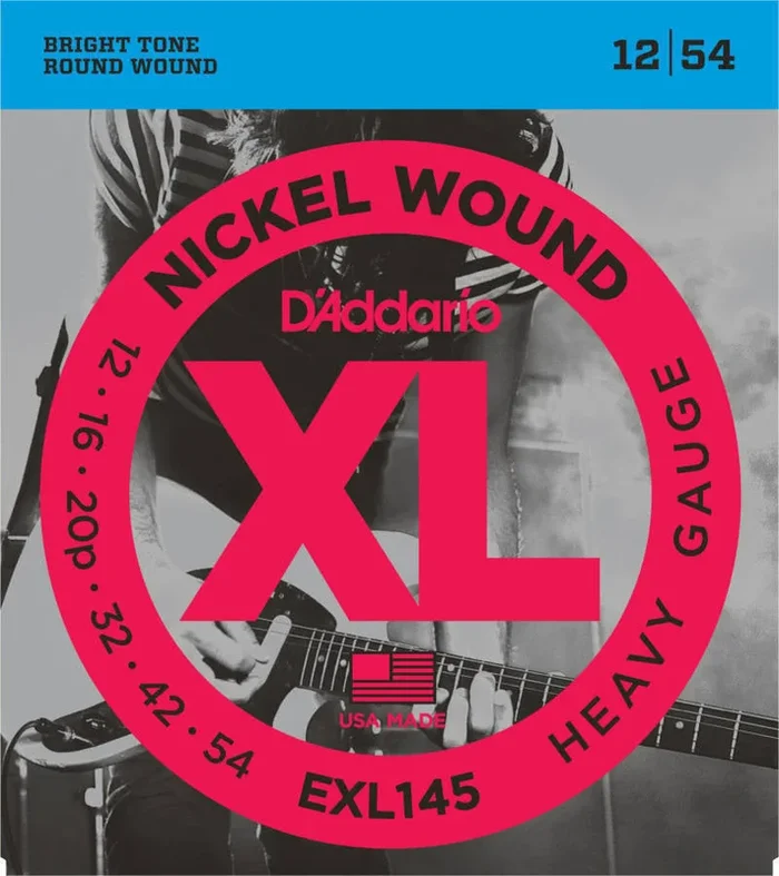 D’addario Nickel Plated Steel Wound Electric Strings 012 054 – EXL145
