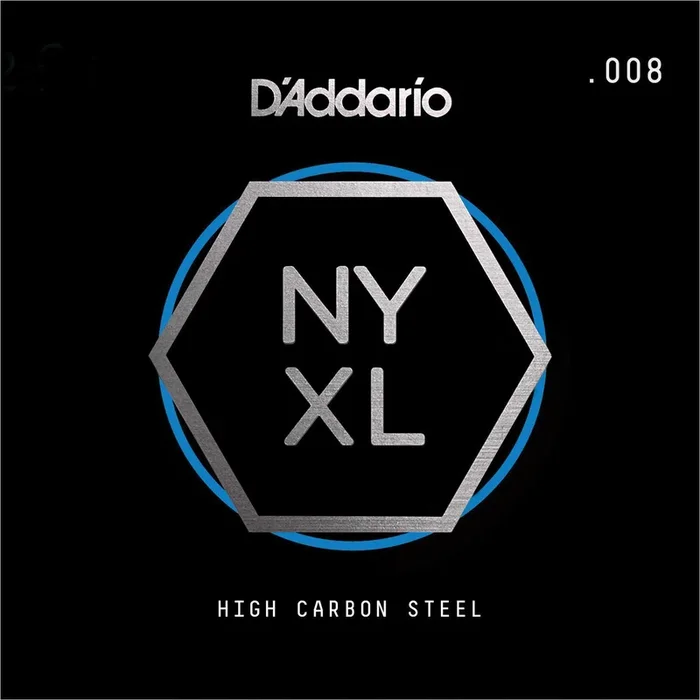 D’Addario NYS008 Single Plain Steel Guitar String, .008