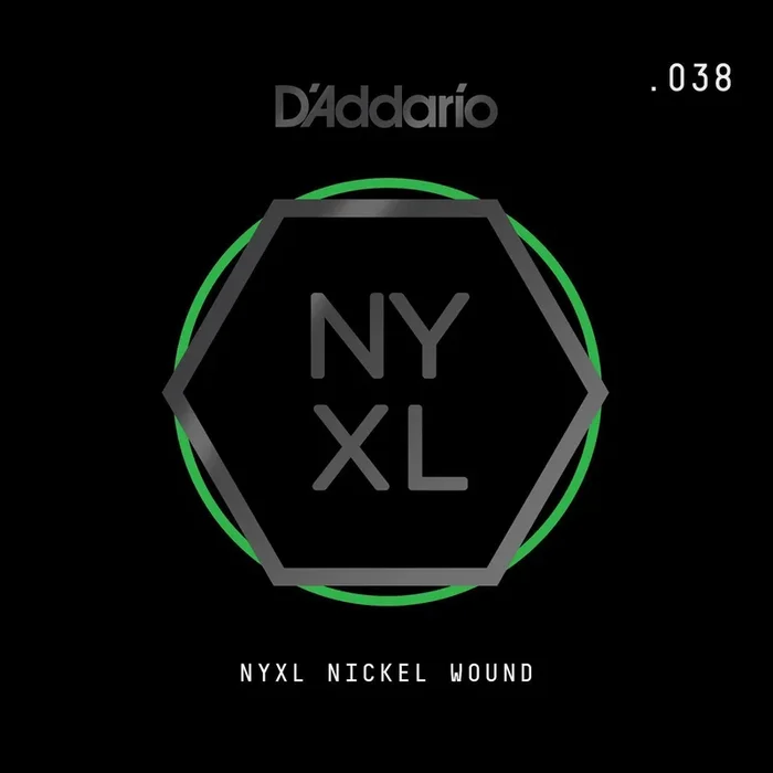 D’Addario NYXL Nickel Wound Electric Guitar Single String, .038