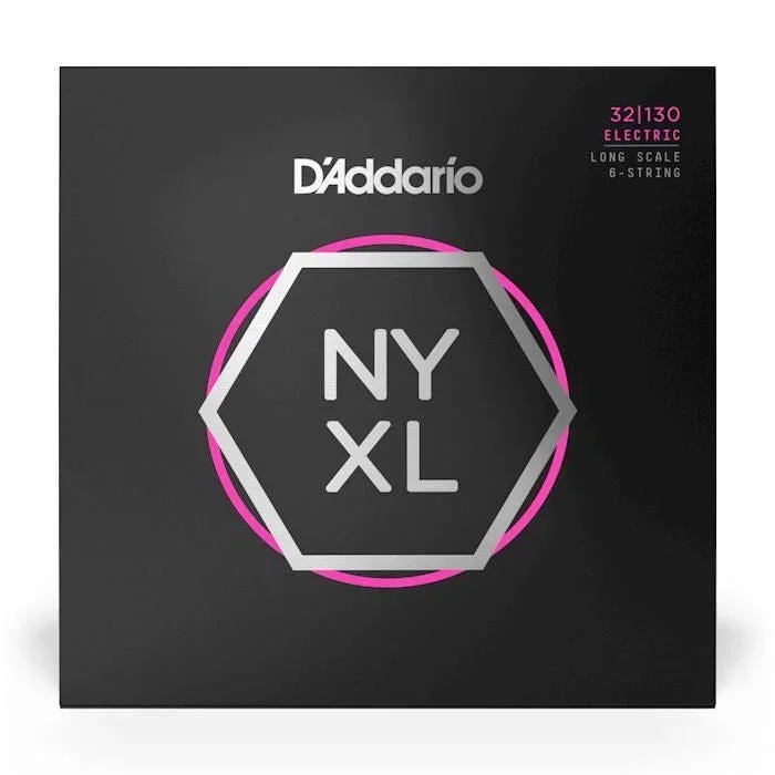 D’Addario NYXL32130 32-130 Light 6-String Bass Guitar Strings