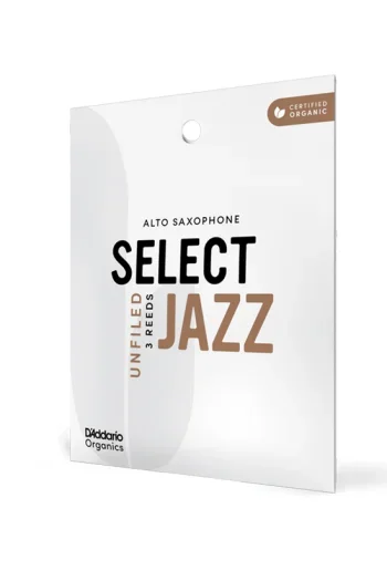 D’Addario Organic Select Jazz UnFiled Alto Saxophone Reeds (3 Pack)
