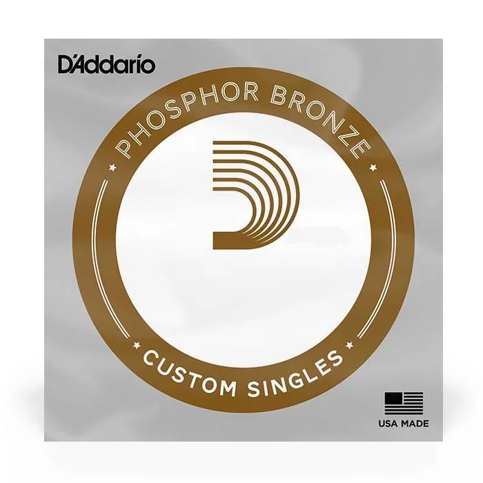 D’Addario PB024 Single Phosphor Bronze Wound Acoustic Guitar String