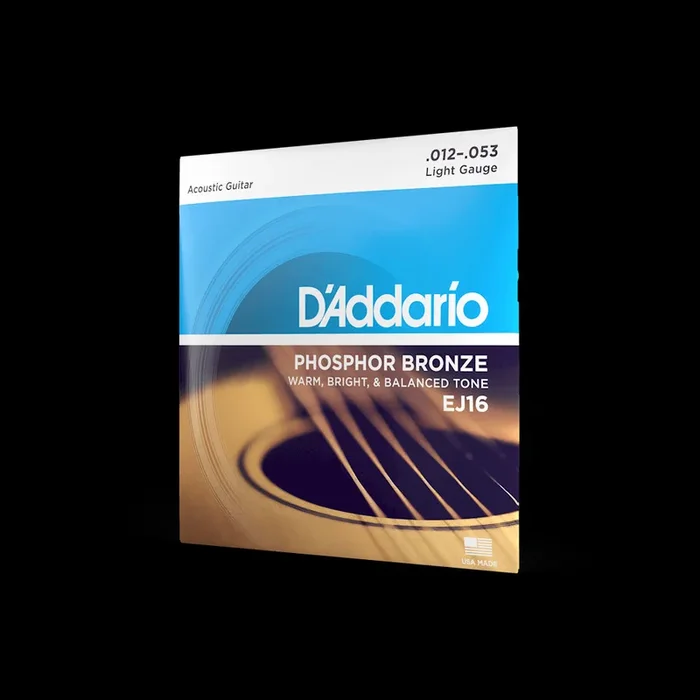 D’Addario Phosphor Bronze 12-53 Light Acoustic Guitar Strings