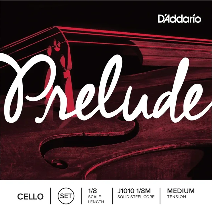 D’Addario Prelude Cello String Set, 1/8 Scale, Medium Tension