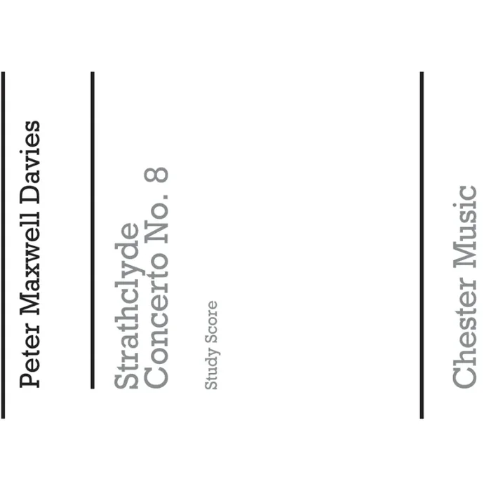 Davies, Peter Maxwell – Strathclyde Concerto No. 8 (Miniature Score)