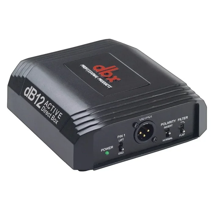 dbx dB12 Active Direct Box – High-Performance Audio DI, Durable Construction, Professional Sound Quality, Ideal for Studio & Live Use
