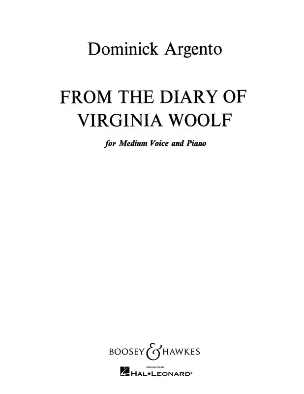 Diary Of Virginia Woolf Vo/Pn